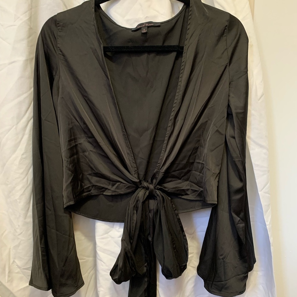 Silk crop top